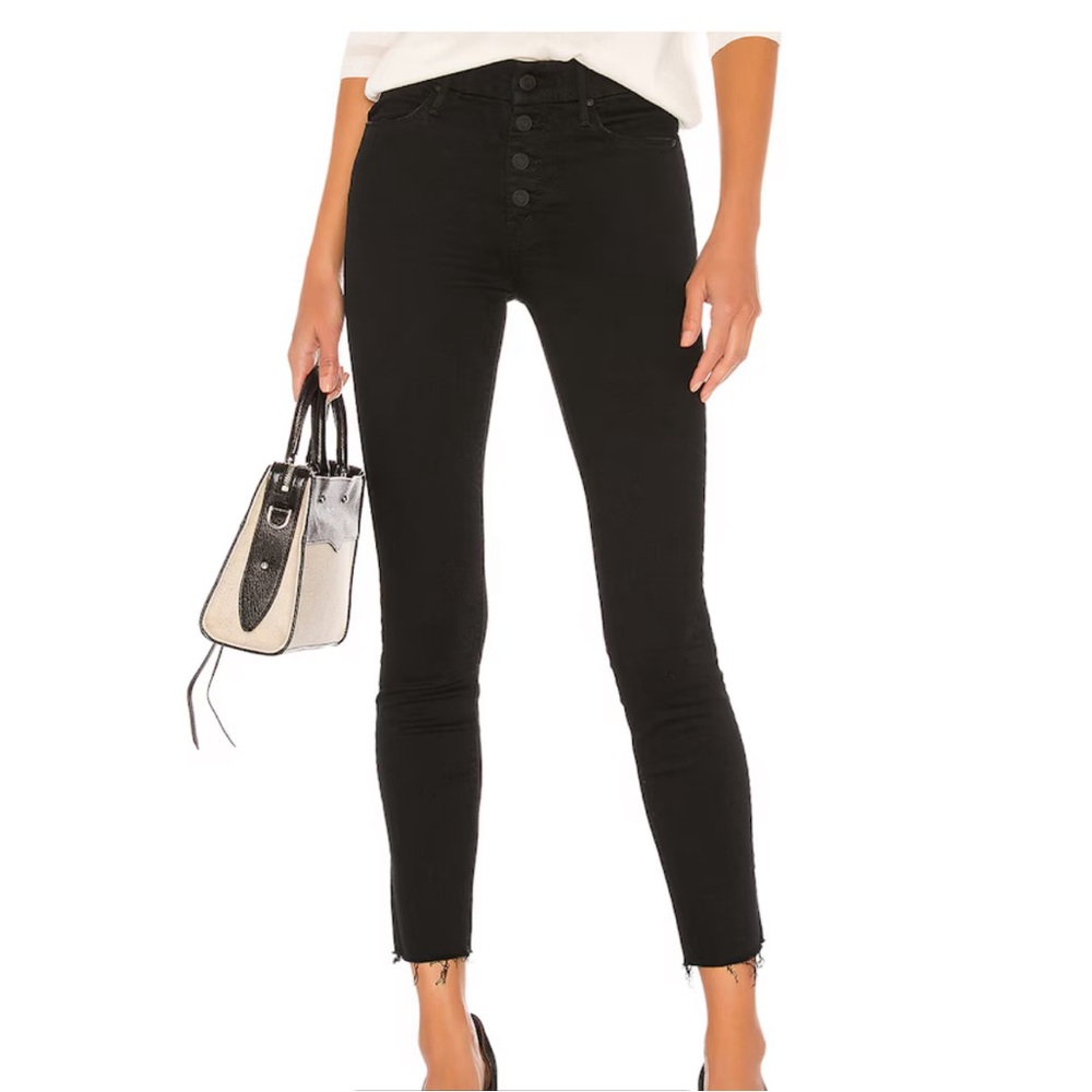 MOTHER The Pixie Ankle Fray Jeans in Holding Hands